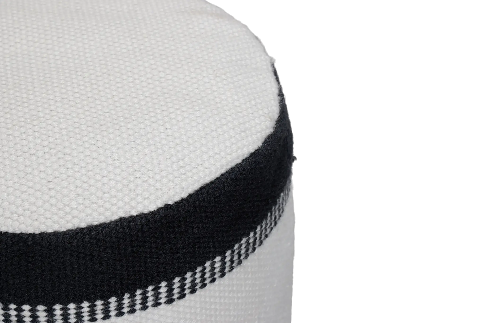 Max Black Round Accent Pouf Max Black Round Accent Pouf