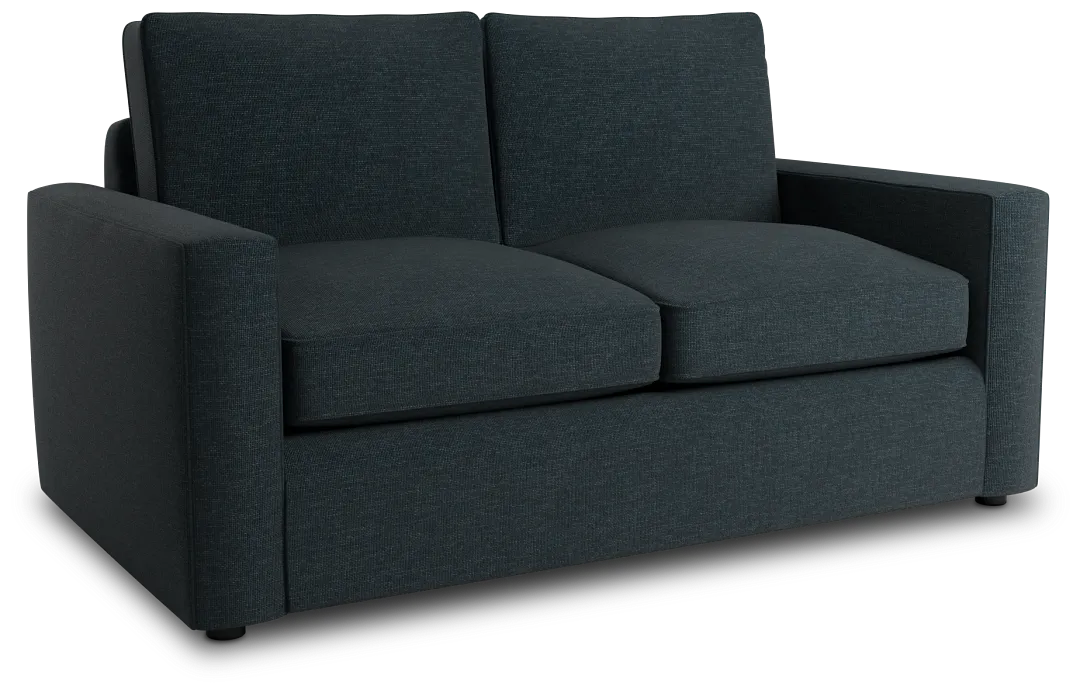 Siesta Elevation Dark Blue Fabric Loveseat
