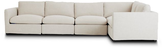 Willow Light Beige Fabric Medium Two-arm Sectional