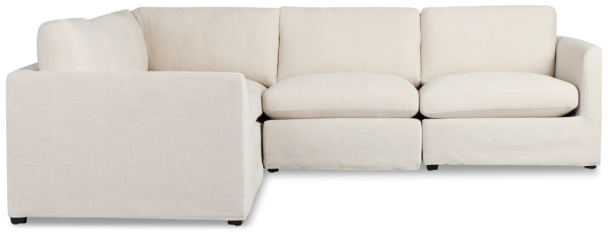Willow Light Beige Fabric Medium Two-arm Sectional