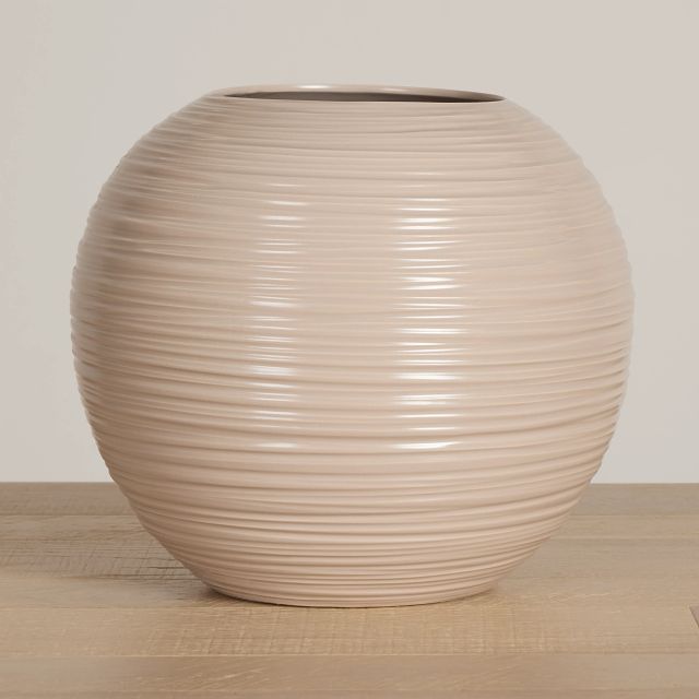 Puria Light Beige Large Vase