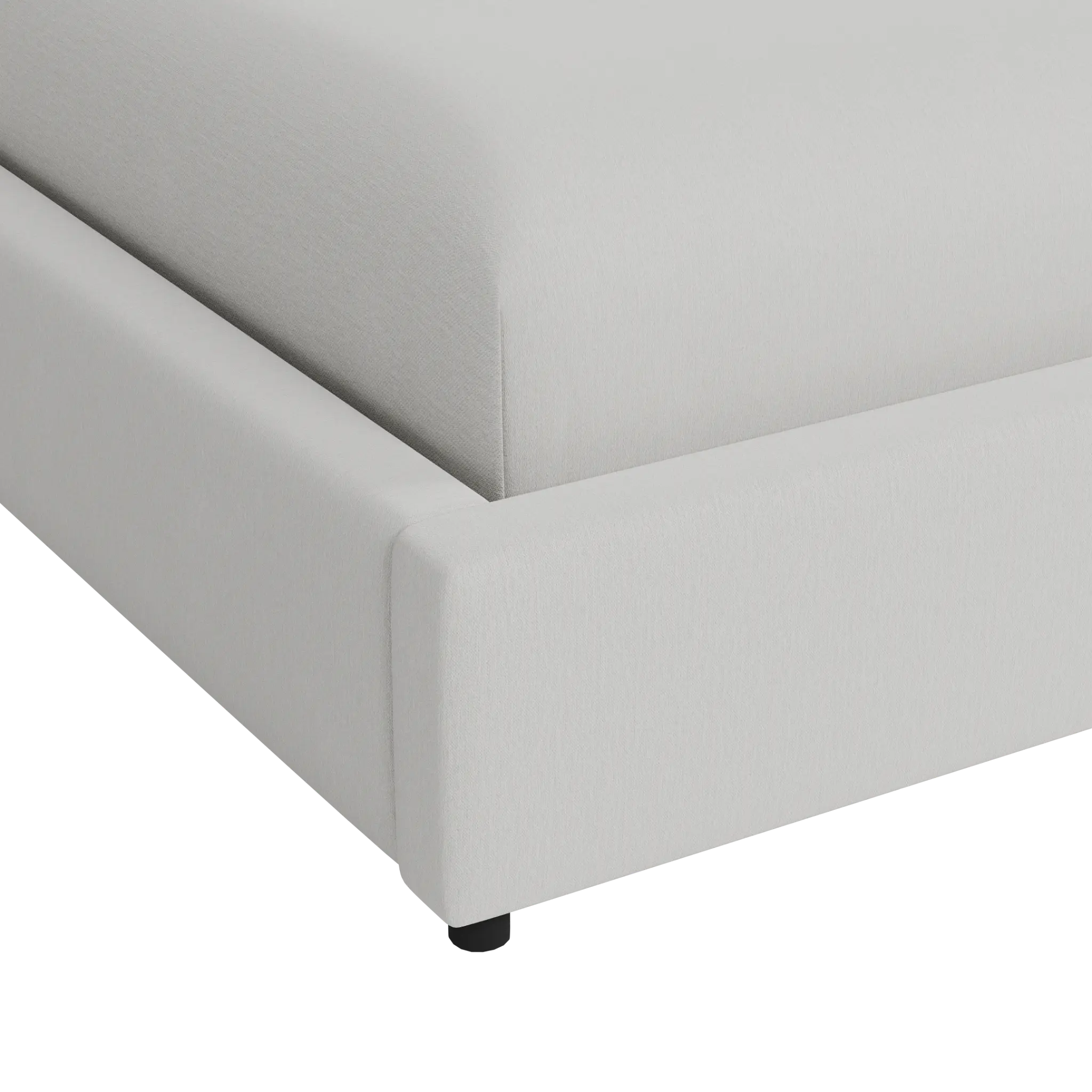 Grayton Delray Pewter 54" Upholstered Platform Bed Grayton Delray Pewter 54" Upholstered Platform Bed