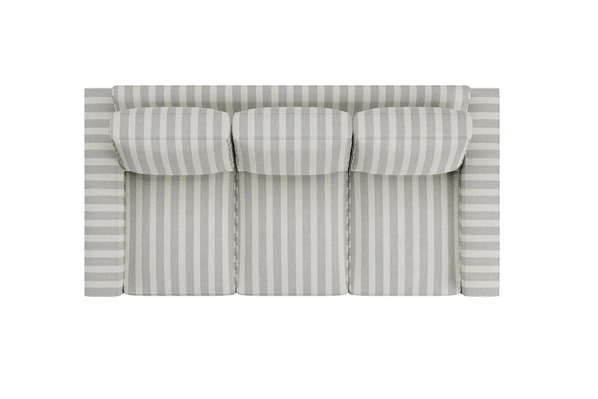 Edgewater Sea Lane Light Gray 84" Sofa W/ 3 Cushions