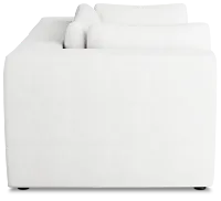 Destin Sutton White Fabric 2 Piece Modular Sofa