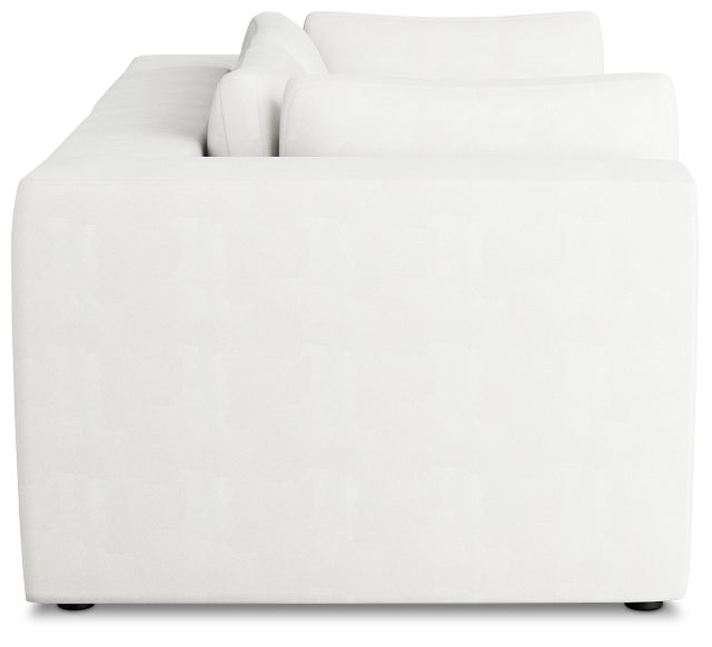 Destin Sutton White Fabric 2 Piece Modular Sofa