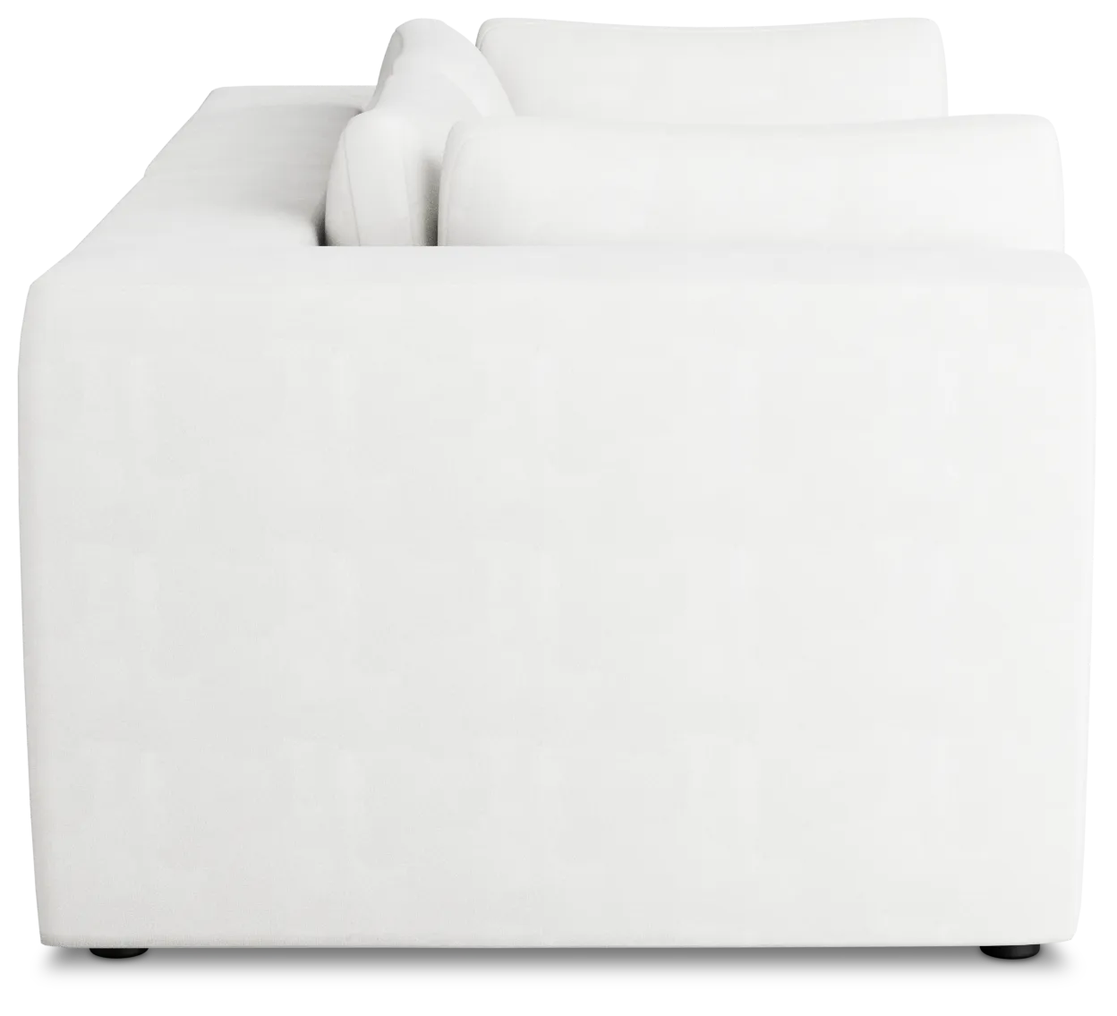Destin Sutton White Fabric 2 Piece Modular Sofa