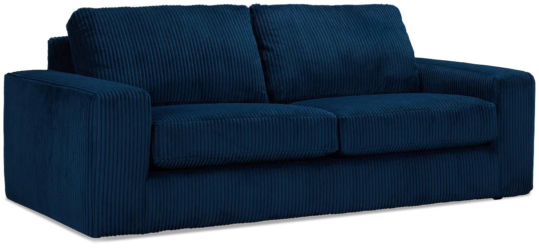 Charlie Dark Blue Fabric Sofa