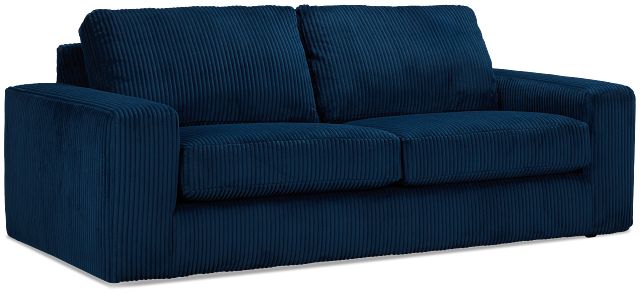 Charlie Dark Blue Fabric Sofa