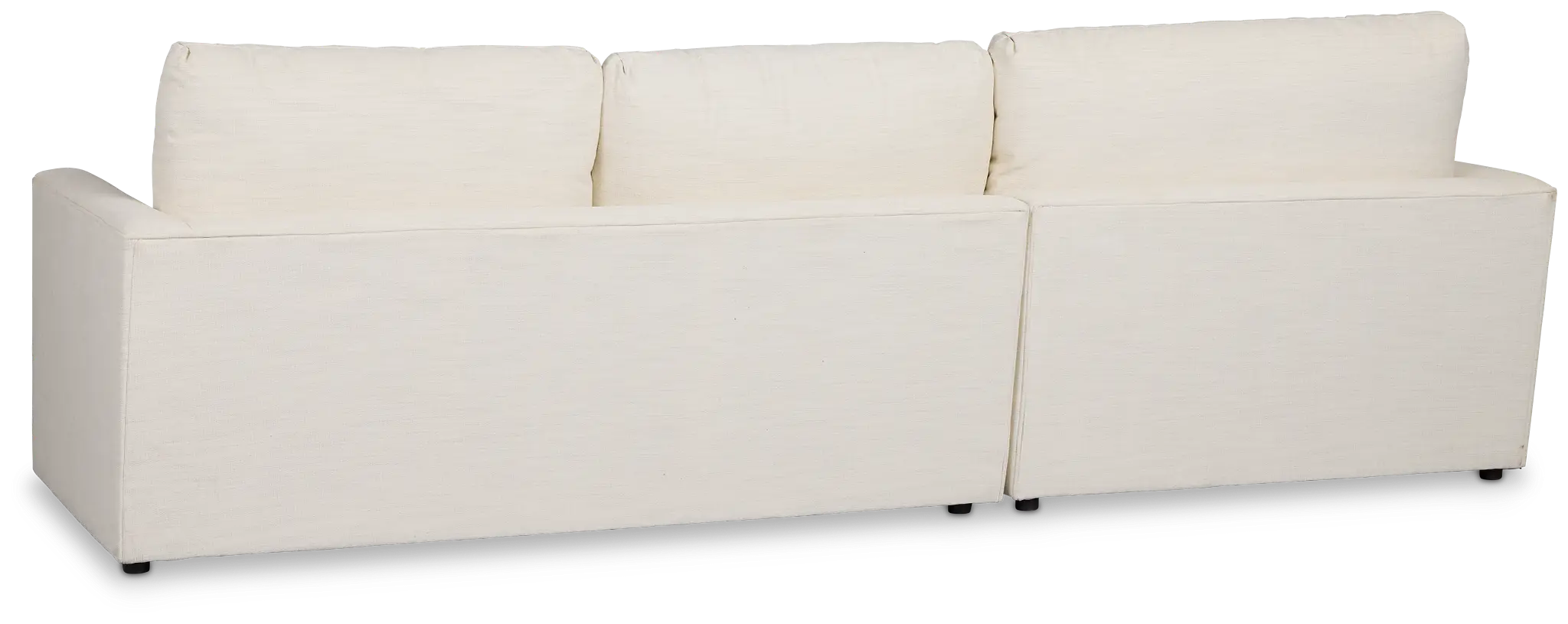 Noah Ivory Fabric Left Chaise Sectional Noah Ivory Fabric Left Chaise Sectional