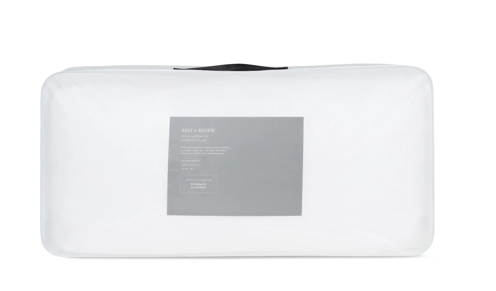 Rest & Renew Down Alternative Plush Stomach Sleeper Pillow Rest & Renew Down Alternative Plush Stomach Sleeper Pillow