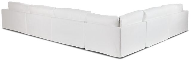 Cozumel White Fabric 6-piece Modular Sectional
