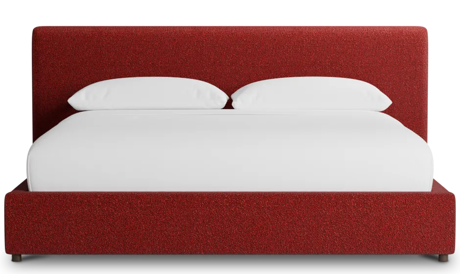 Grayton Elite Red 44" Upholstered Platform Bed