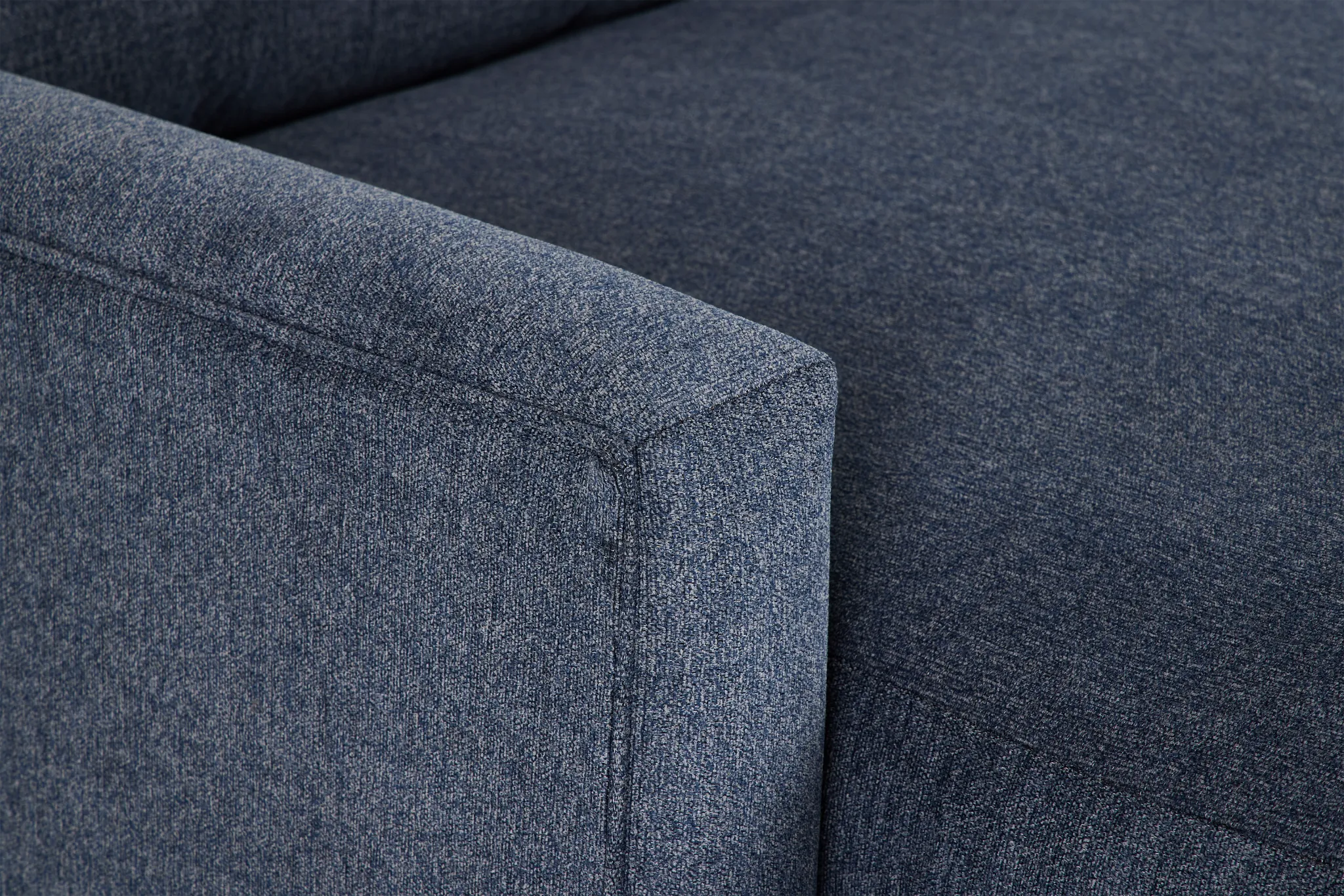 Noah Blue Fabric Left Chaise Sectional