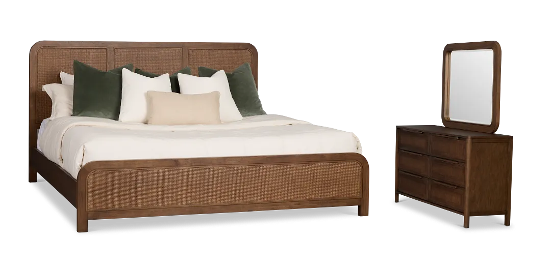 Pacific Mid Tone Platform Bedroom