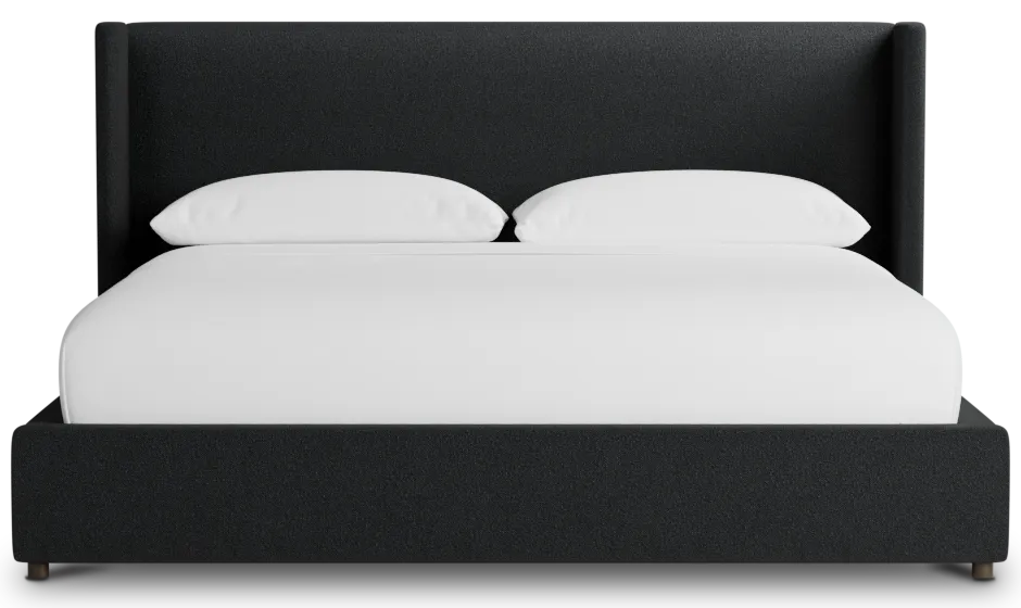 Captiva Elite Black 48" Upholstered Shelter Bed