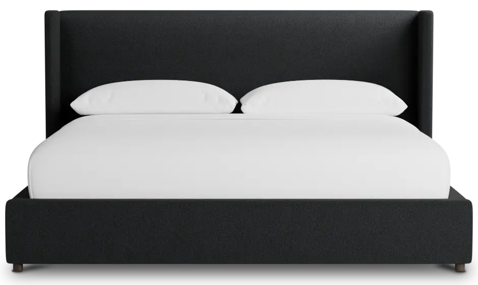 Captiva Elite Black 48" Upholstered Shelter Bed Captiva Elite Black 48" Upholstered Shelter Bed