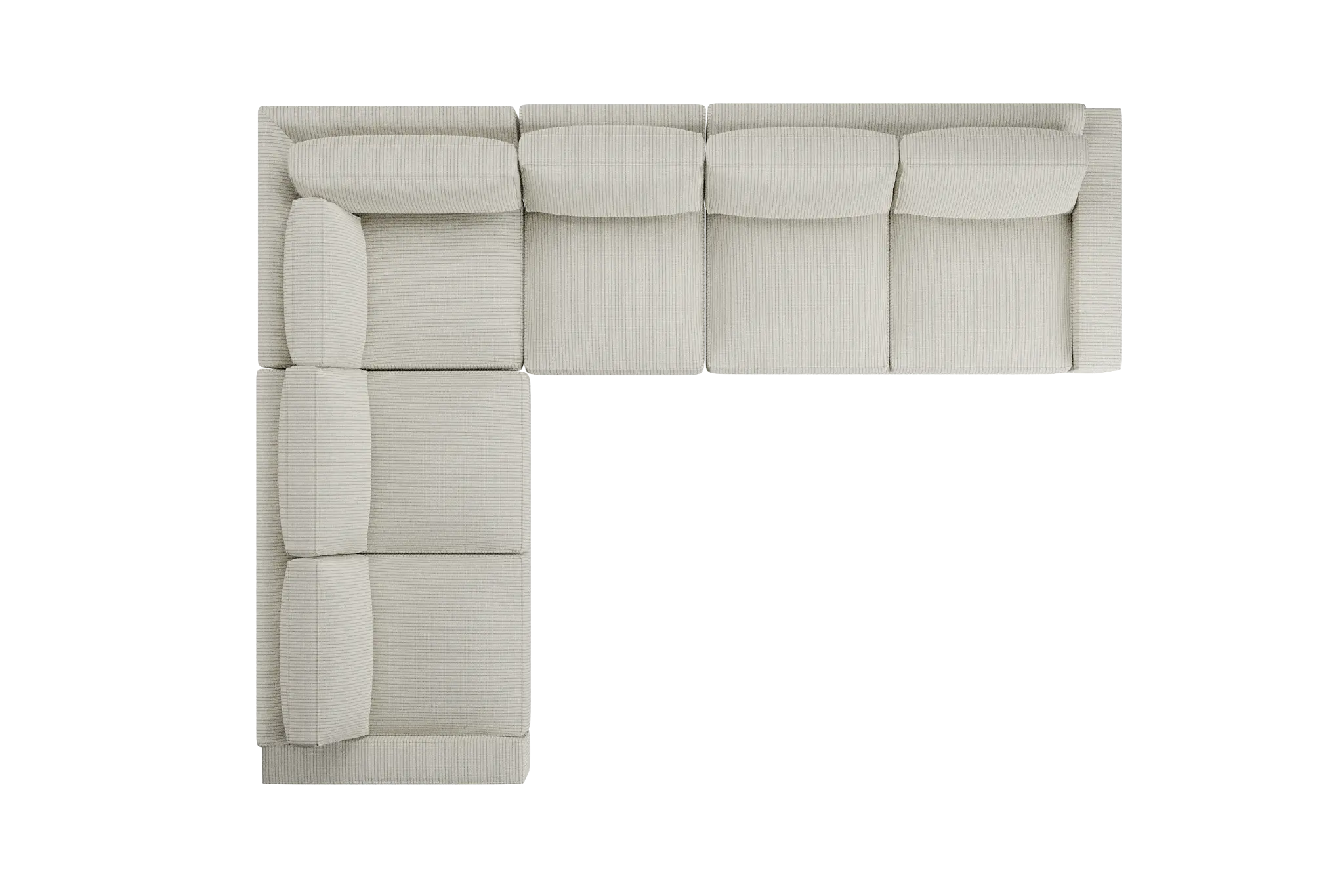 Edgewater Lucy Light Beige Medium Two-arm Sectional Edgewater Lucy Light Beige Medium Two-arm Sectional