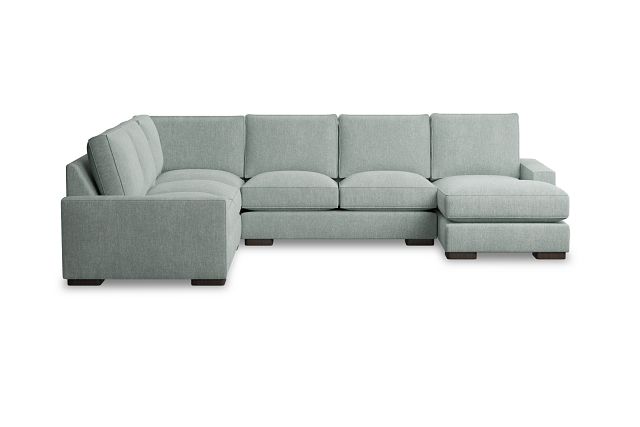 Edgewater Elevation Light Green Medium Right Chaise Sectional