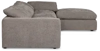 Drift Dark Gray Fabric Small Dual Power Right Bumper Sectional
