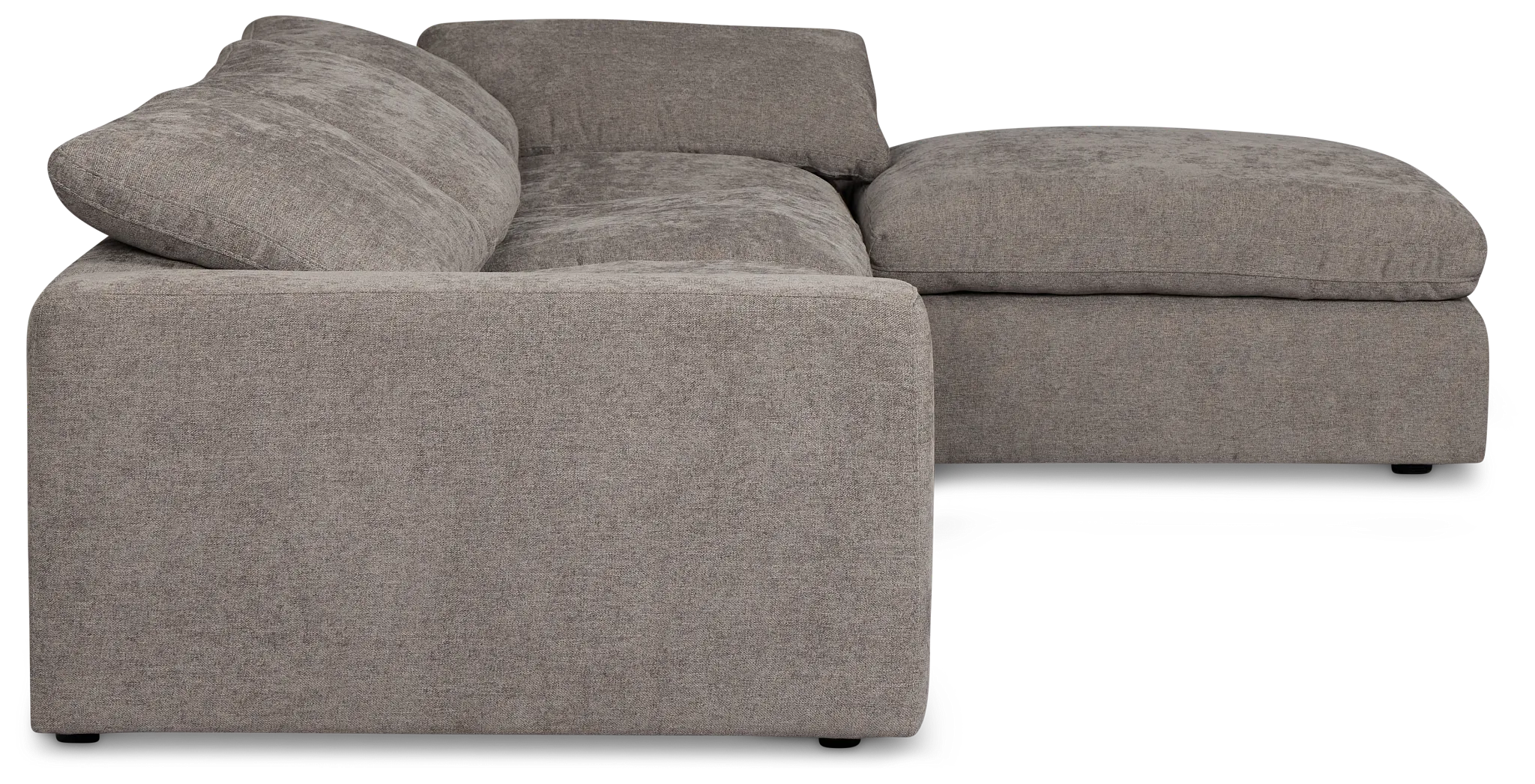 Drift Dark Gray Fabric Small Dual Power Right Bumper Sectional