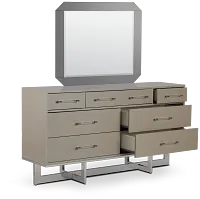 Cortina Champagne Dresser & Mirror