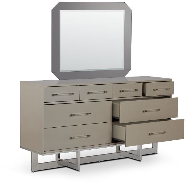 Cortina Champagne Dresser & Mirror