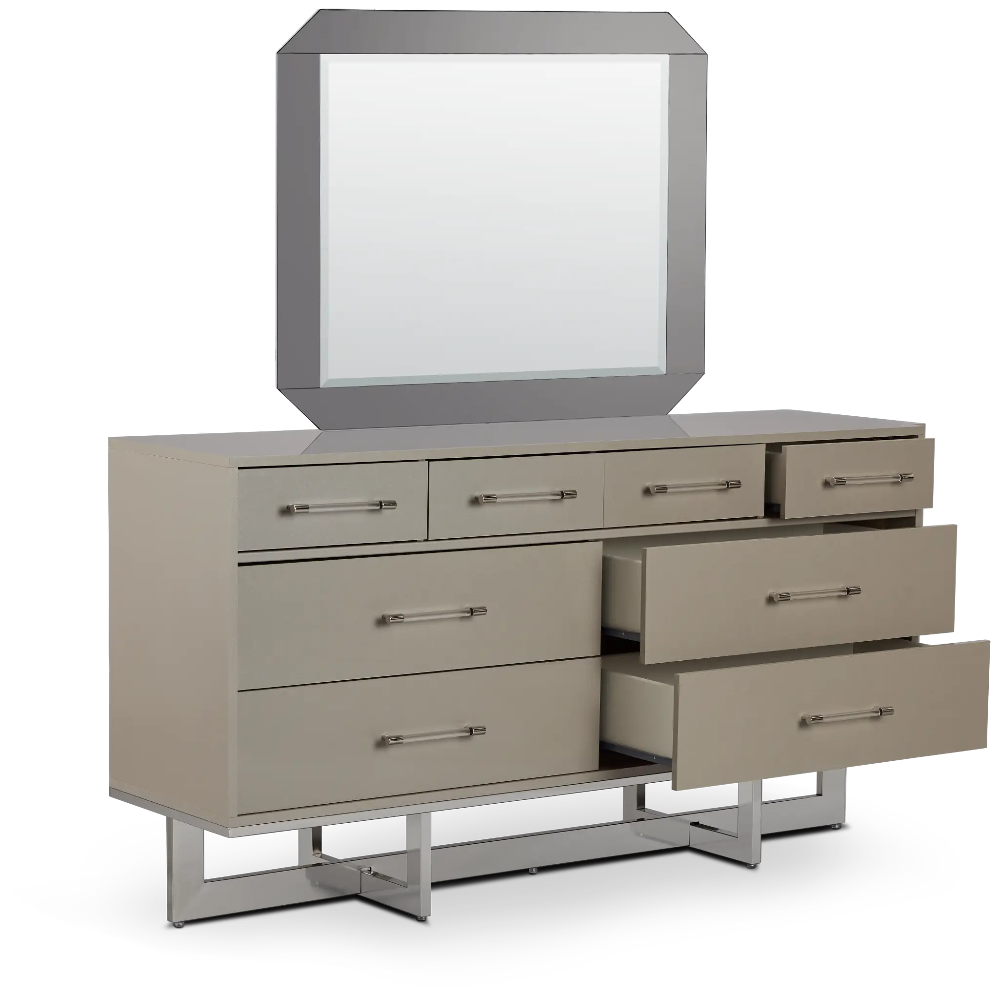 Cortina Champagne Dresser & Mirror Cortina Champagne Dresser & Mirror