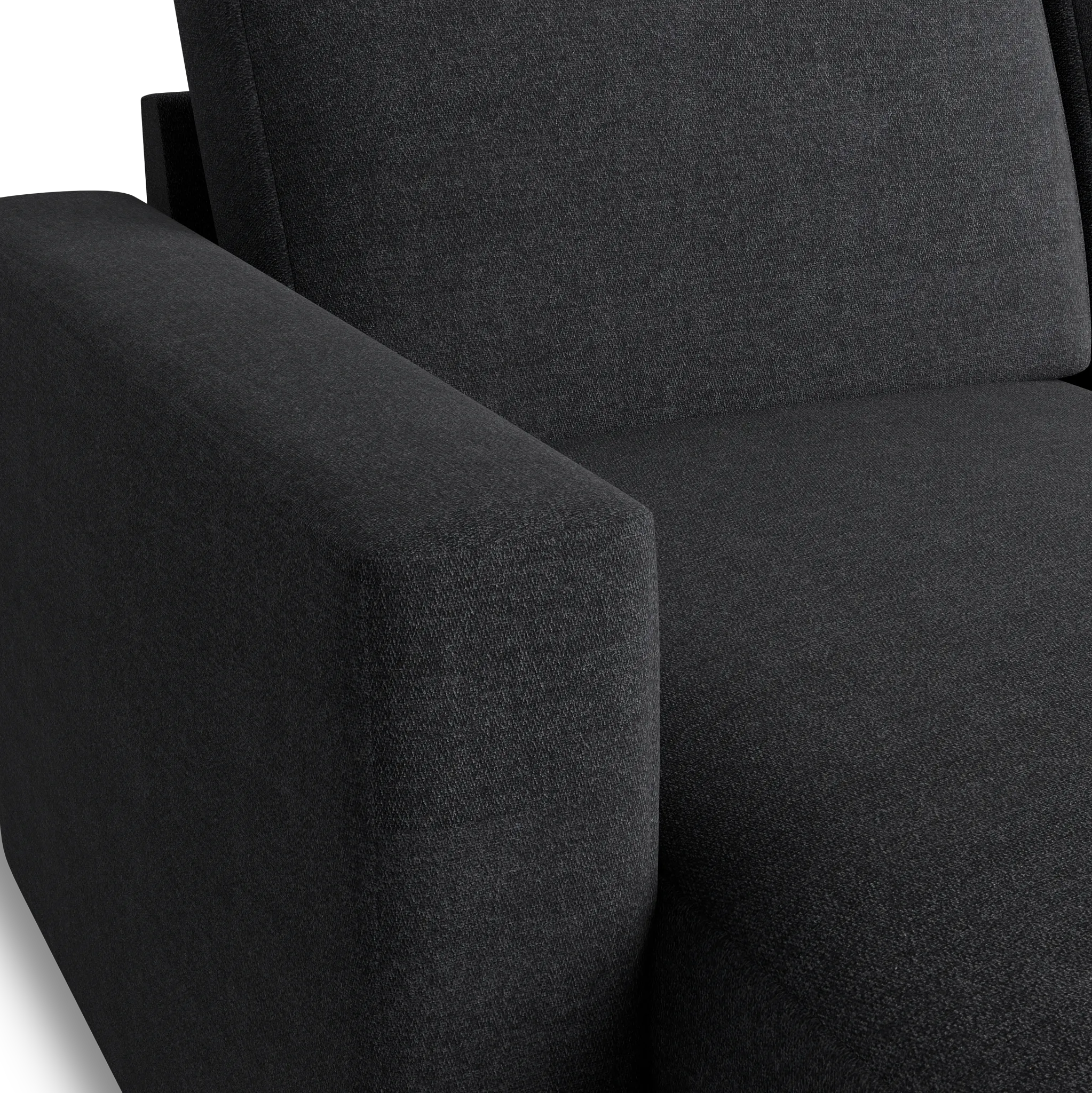 Citymod Dark Gray Fabric Small Left Chaise Sectional