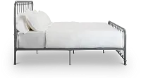 Rory Gray Metal Panel Bed
