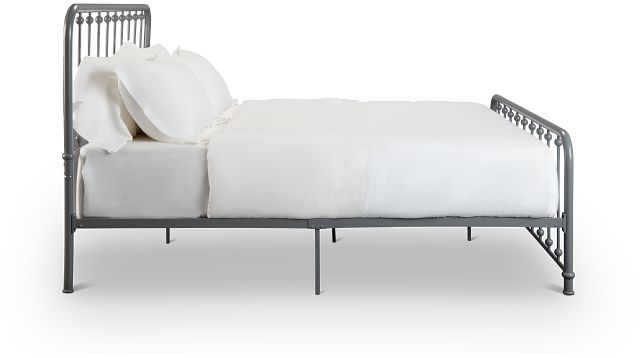 Rory Gray Metal Panel Bed