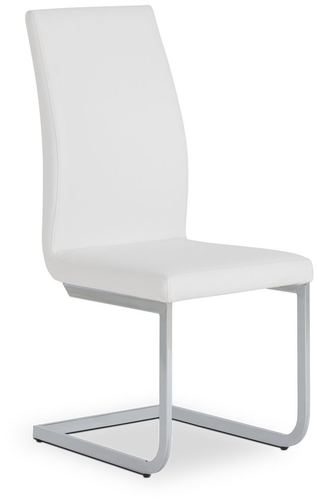 Axel White Upholstered Side Chair (1)