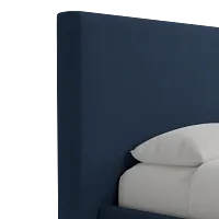 Grayton Peyton Dark Blue 54" Upholstered Platform Bed