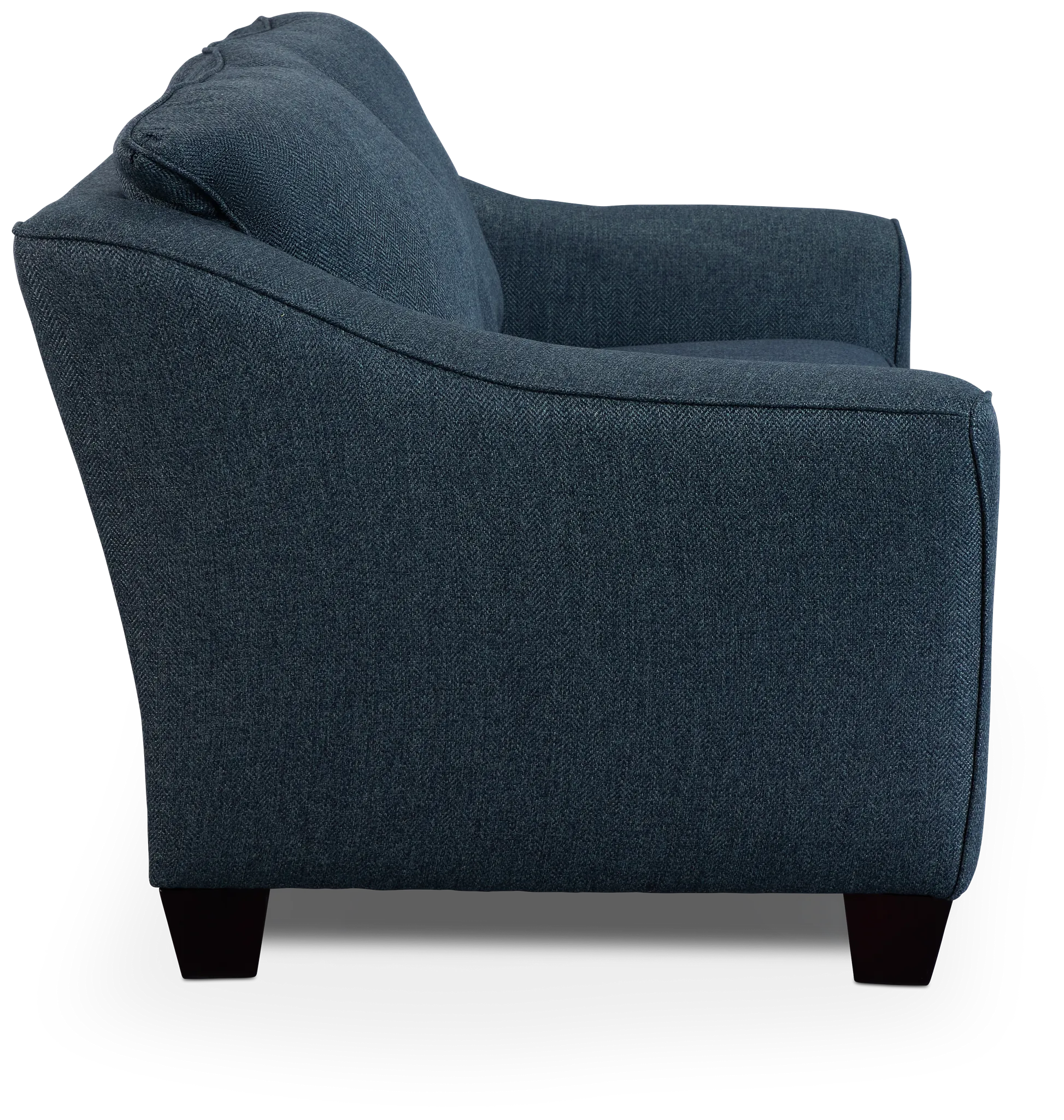 Avery Dark Blue Fabric Loveseat