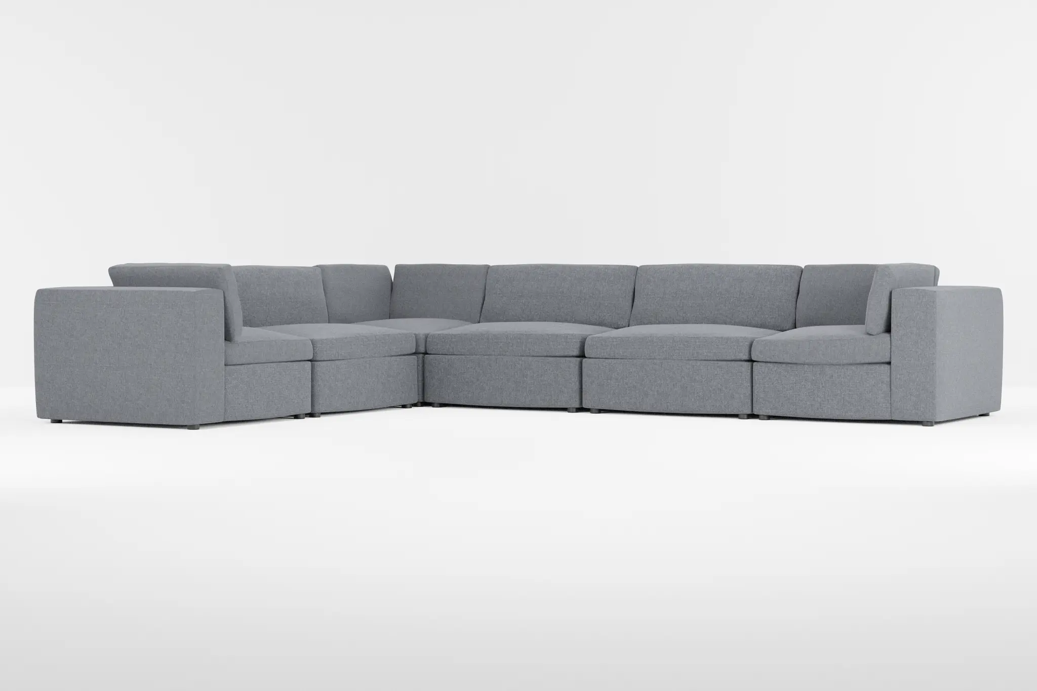 Destin Elevation Gray Fabric 6-piece Modular Sectional Destin Elevation Gray Fabric 6-piece Modular Sectional