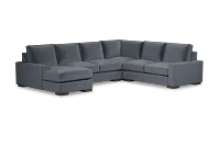 Edgewater Joya Gray Medium Left Chaise Sectional