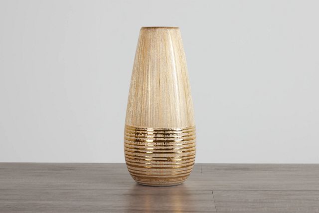 Sage Gold Medium Vase