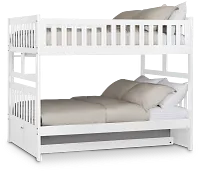 Charleston White Trundle Bunk Bed