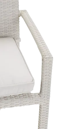 Bahia White Arm Chair