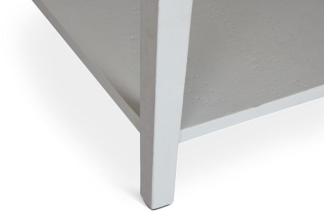 Heron Cove White Rectangular End Table