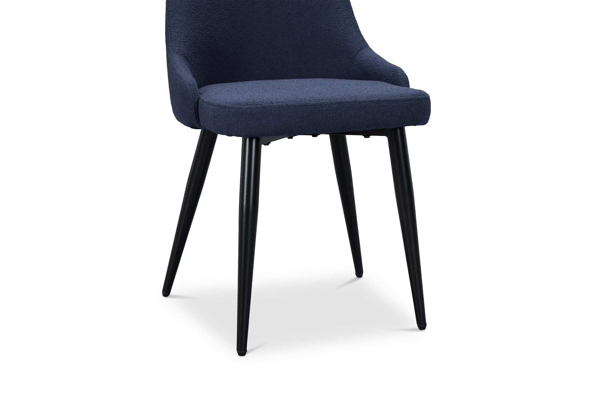 Andover Dark Blue Curved Upholstered Side Chair Andover Dark Blue Curved Upholstered Side Chair