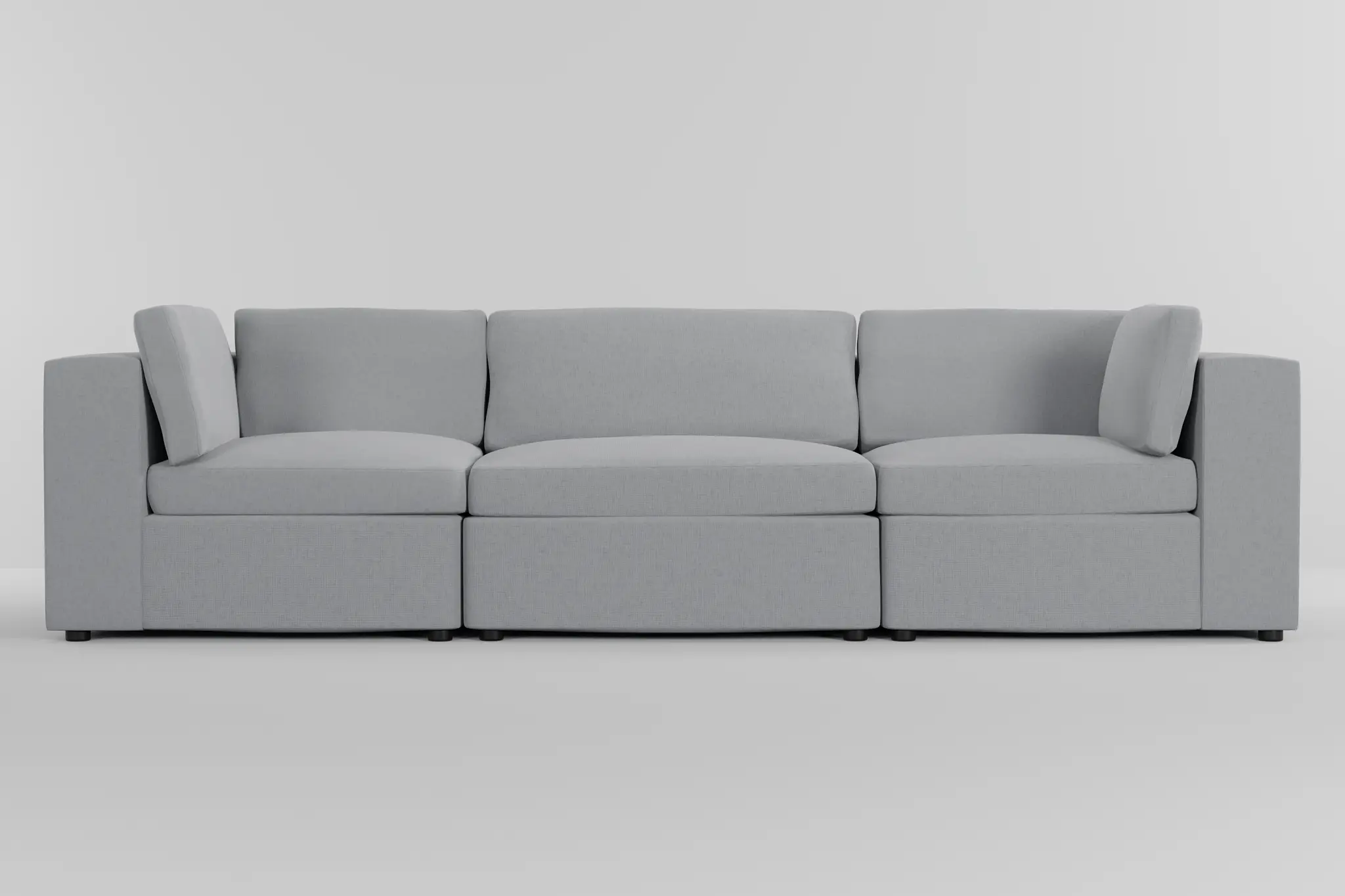 Destin Delray Light Gray Fabric 3-piece Modular Sofa Destin Delray Light Gray Fabric 3-piece Modular Sofa