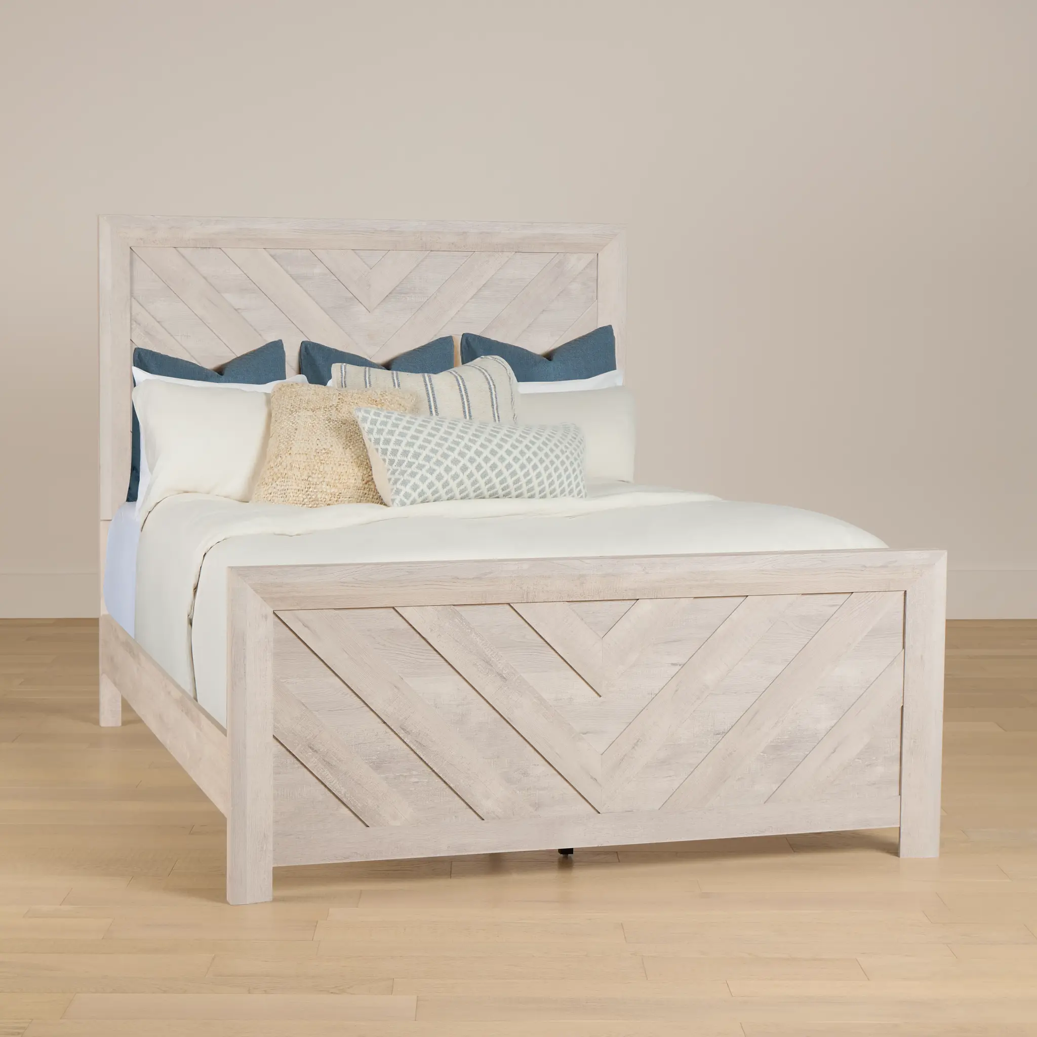 Delray White Panel Bed Delray White Panel Bed