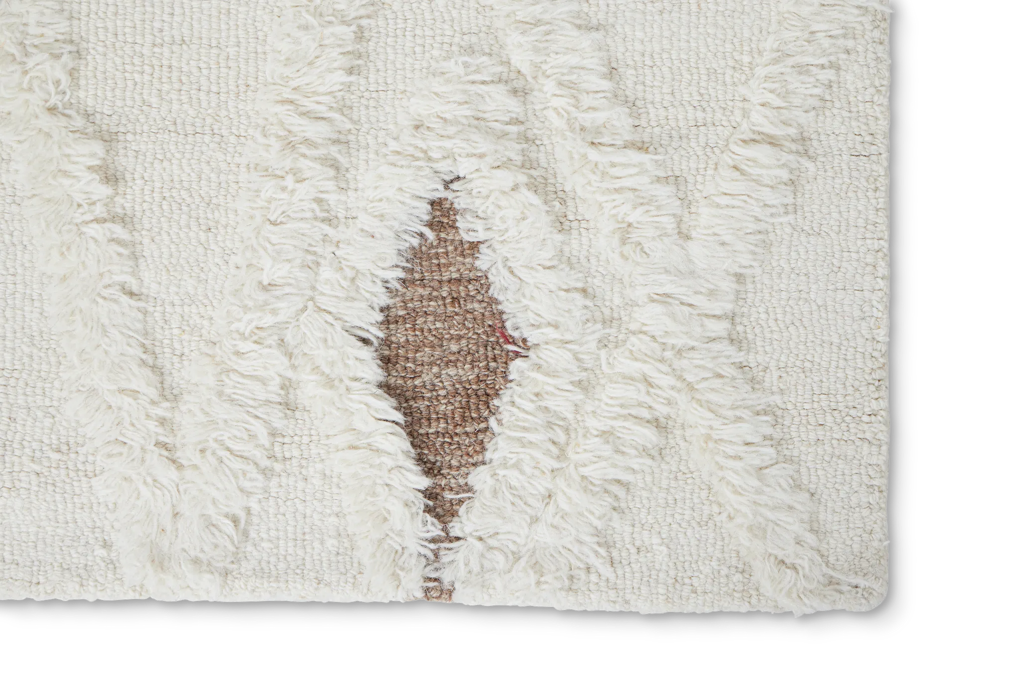 Senza Beige Wool 5x8 Area Rug