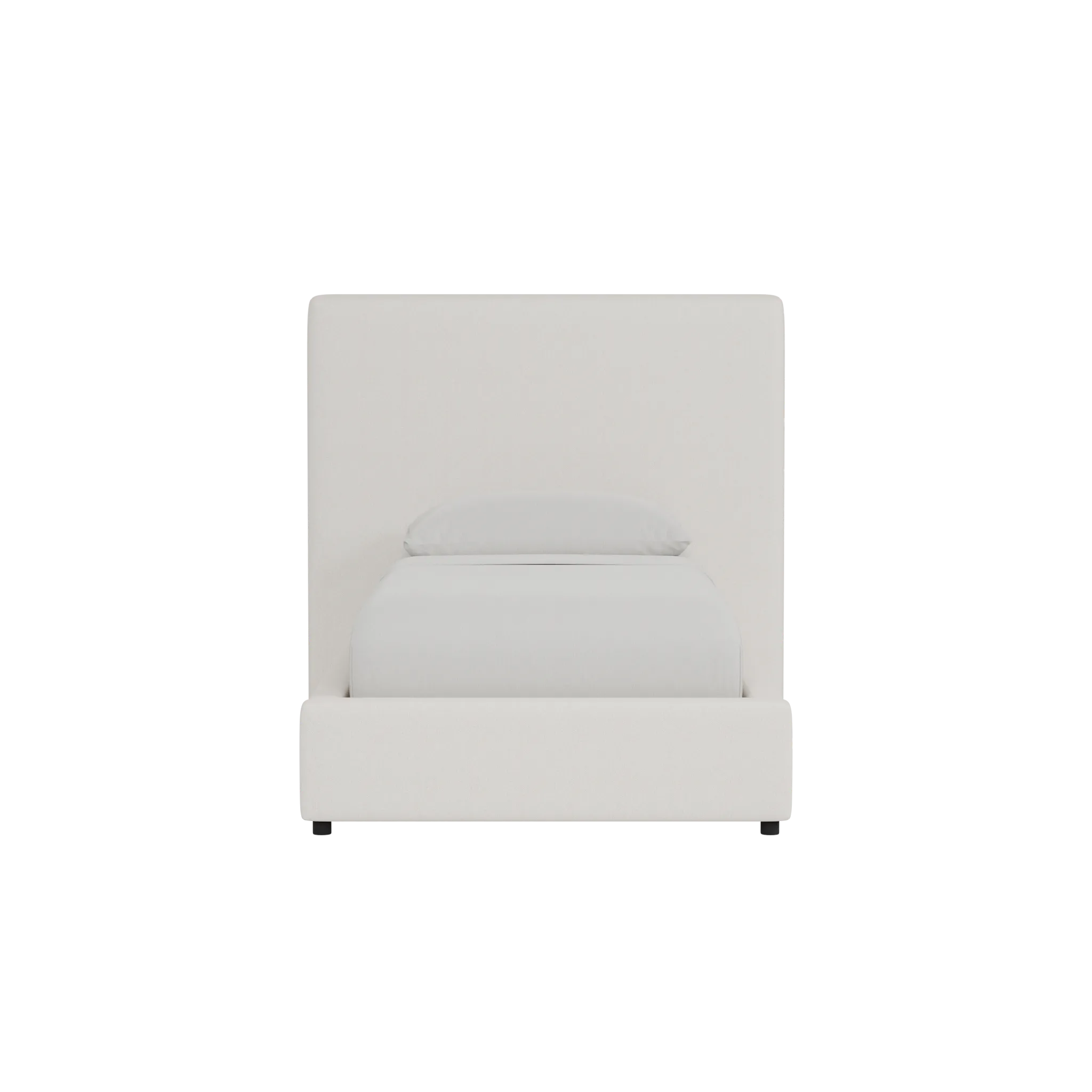 Grayton Gellar Beige 54" Upholstered Platform Bed