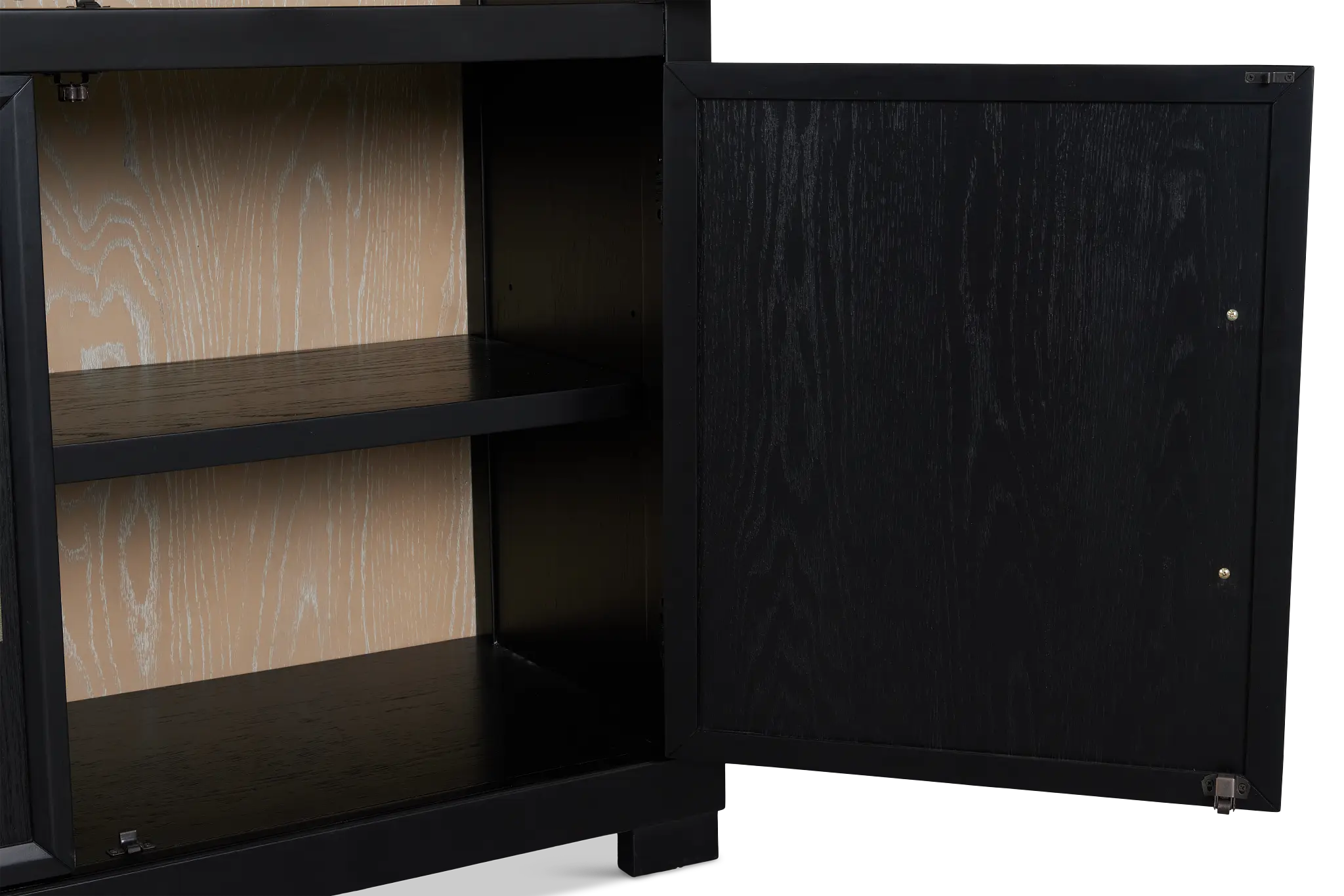 Southlake Black China Cabinet - Farmhouse Style