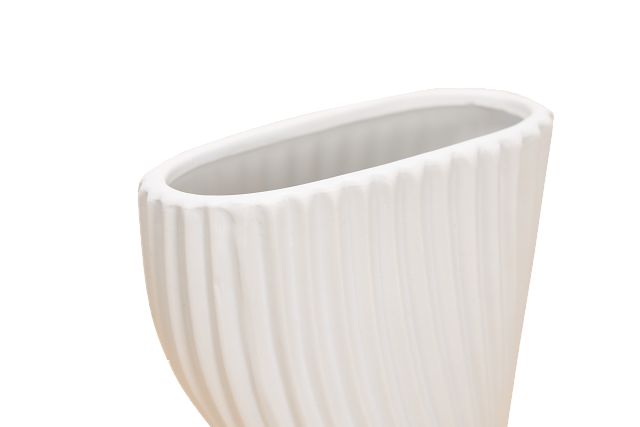 Euri White Medium Vase