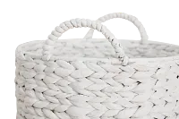Cassie Set Of 3 White Basket