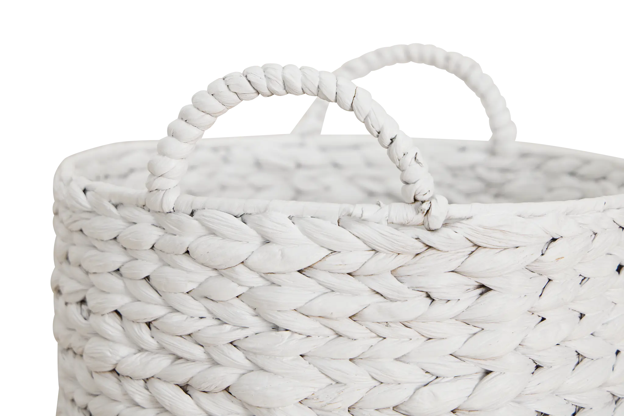 Cassie Set Of 3 White Basket Cassie Set Of 3 White Basket
