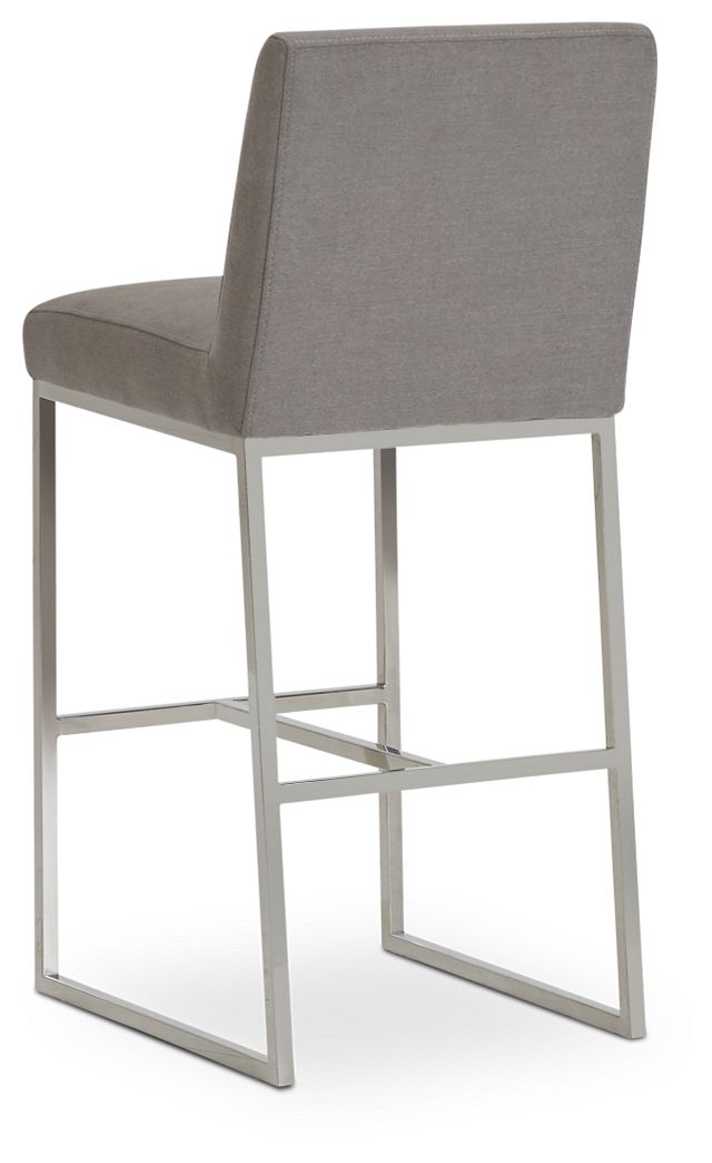 Miami Grayfabric 30" Upholstered Barstool