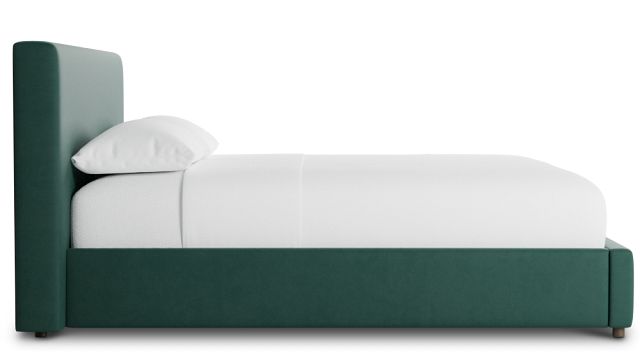 Grayton Joya Green 44" Upholstered Platform Bed